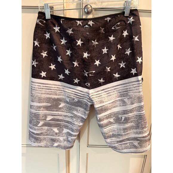 O'Neill GI Jack Surf Patriot Hyperfreak Boardshorts 29 Surf Patriot Black - Picture 8 of 9